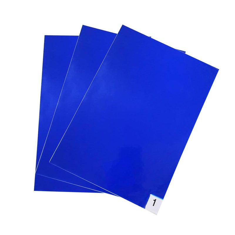 TORIN AD08012B Adhesive/Sticky/Tacky Mats: Collects and Removes Dirt and Dust for a Clean Home, Laboratory, Hospital and More - Includes 4 Boxes of 30 (120 Total) 24x36" Sheets, Blue - Image 1